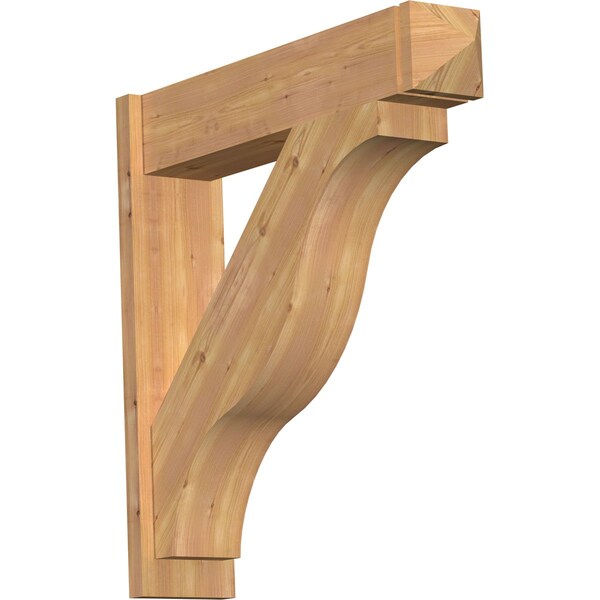 Ekena Millwork Funston Arts & Crafts Smooth Outlooker, Western Red Cedar, 7 1/2"W x 34"D x 34"H OUT08X34X34FST03SWR - main